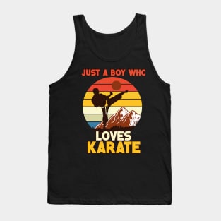 sunset karate design Tank Top